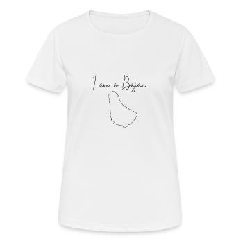 4642221A 542B 4CC5 948F 336345C585E3 - T-shirt respirant Femme - blanc - Devant - AI Model Female 172 dark (172cm)
