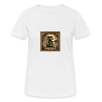 Breakfast Steampunk Club - Frauen T-Shirt atmungsaktiv - Weiß - Vorne - AI Model Female 172 dark (172cm)