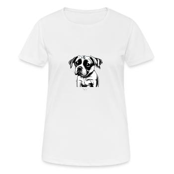 Puppy One - Frauen T-Shirt atmungsaktiv - Weiß - Vorne - AI Model Female 172 dark (172cm)
