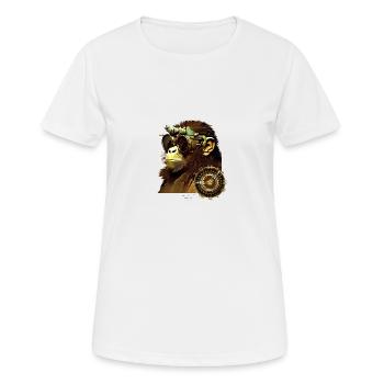 Zeitreisender - Frauen T-Shirt atmungsaktiv - Weiß - Vorne - AI Model Female 172 dark (172cm)