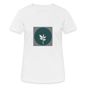Nachhaltigkeit - Frauen T-Shirt atmungsaktiv - Weiß - Vorne - AI Model Female 172 dark (172cm)