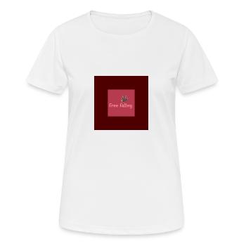 Chute libre - T-shirt respirant Femme - blanc - Devant - AI Model Female 172 dark (172cm)