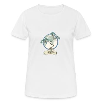 Mère Nature - L’arbre de la terre (Environnement et nature) - T-shirt respirant Femme - blanc - Devant - AI Model Female 172 dark (172cm)