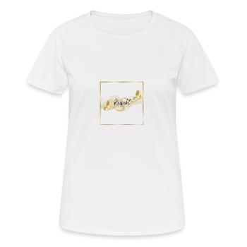 Respect - T-shirt respirant Femme - blanc - Devant - AI Model Female 172 dark (172cm)