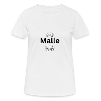 Malle 2024 - T-shirt respirant Femme - blanc - Devant - AI Model Female 172 dark (172cm)