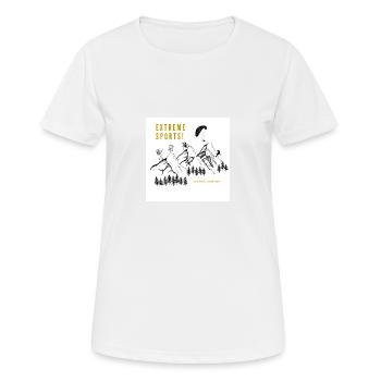 Extreme sports - Women's Breathable T-Shirt - white - Front - AI Model Female 172 dark (172cm)