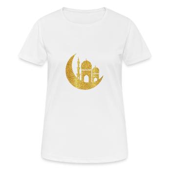 Ramadan Mubarak muslim islam Fasten moslem Allah - Frauen T-Shirt atmungsaktiv - Weiß - Vorne - AI Model Female 172 dark (172cm)