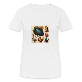 Animated Cosie - Women's Breathable T-Shirt - white - Front - AI Model Female 172 dark (172cm)