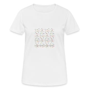 oiseau sur la ligne électrique - T-shirt respirant Femme - blanc - Devant - AI Model Female 172 dark (172cm)