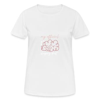 T-shirt de sommeil - T-shirt respirant Femme - blanc - Devant - AI Model Female 172 dark (172cm)