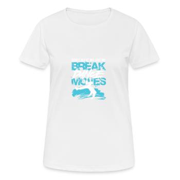 Breakdance Moves - Women's Breathable T-Shirt - white - Front - AI Model Female 172 dark (172cm)