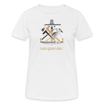 Carpenter, Craft mark, Sign, Logo - T-shirt respirant Femme - blanc - Devant - AI Model Female 172 dark (172cm)