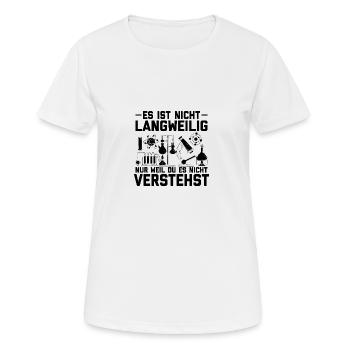 Chemiker - Frauen T-Shirt atmungsaktiv - Weiß - Vorne - AI Model Female 172 dark (172cm)