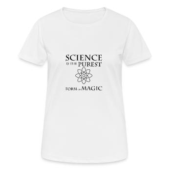 Scientifique - T-shirt respirant Femme - blanc - Devant - AI Model Female 172 dark (172cm)