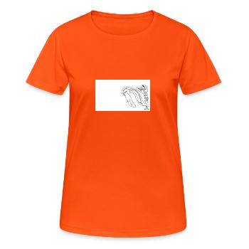 Kill Zoo - T-shirt respirant Femme - orange néon - Devant - AI Model Female 172 dark (172cm)