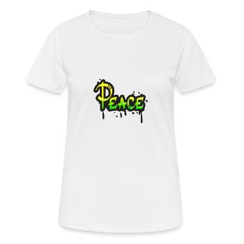 Frieden - Frauen T-Shirt atmungsaktiv - Weiß - Vorne - AI Model Female 172 dark (172cm)