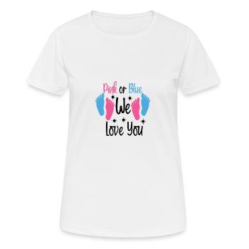 Schwangerschaft Baby Party Spruch - Frauen T-Shirt atmungsaktiv - Weiß - Vorne - AI Model Female 172 dark (172cm)