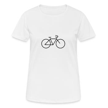 Bicyclette - T-shirt respirant Femme - blanc - Devant - AI Model Female 172 dark (172cm)