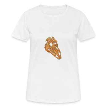 Crâne Dentelle - T-shirt respirant Femme - blanc - Devant - AI Model Female 172 dark (172cm)