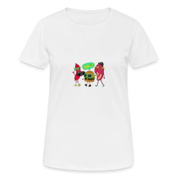 Join us for a barbecue party - Women's Breathable T-Shirt - white - Front - AI Model Female 172 dark (172cm)