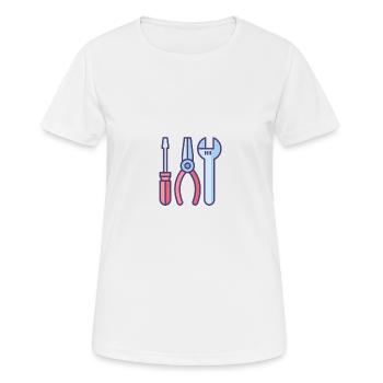 Tool - Women's Breathable T-Shirt - white - Front - AI Model Female 172 dark (172cm)