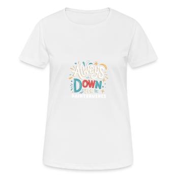 Toujours à la recherche de pinceaux Passionné d’art - T-shirt respirant Femme - blanc - Devant - AI Model Female 172 dark (172cm)