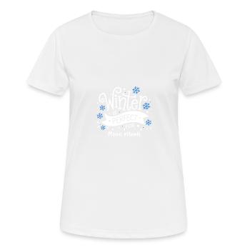 L’hiver est parfait pour les rituels de la lune - T-shirt respirant Femme - blanc - Devant - AI Model Female 172 dark (172cm)
