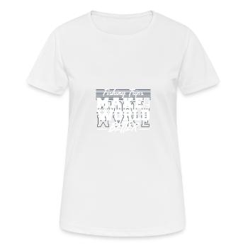 Angelausflüge machen die Welt besser - Frauen T-Shirt atmungsaktiv - Weiß - Vorne - AI Model Female 172 dark (172cm)