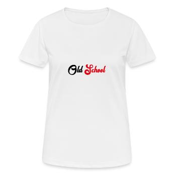 Old School - T-shirt respirant Femme - blanc - Devant - AI Model Female 172 dark (172cm)