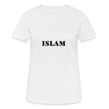 ISLAM - T-shirt respirant Femme - blanc - Devant - AI Model Female 172 dark (172cm)