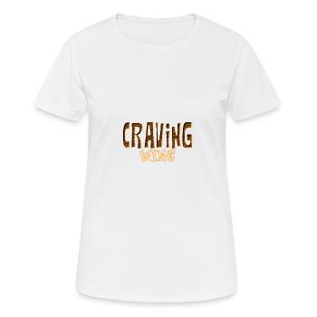 Verlangen nach Wein Lustiges Getränk Liebhaber Design - Frauen T-Shirt atmungsaktiv - Weiß - Vorne - AI Model Female 172 dark (172cm)