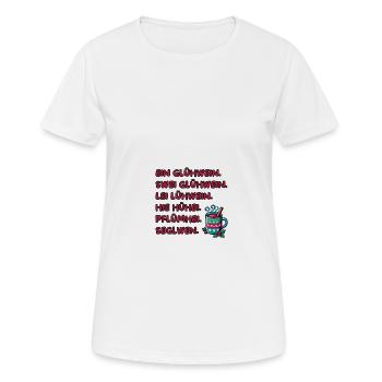Funny mulled wine gift for Christmas markets - Women's Breathable T-Shirt - white - Front - AI Model Female 172 dark (172cm)