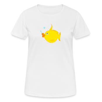 Fish - Women's Breathable T-Shirt - white - Front - AI Model Female 172 dark (172cm)