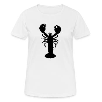 Lobster - Frauen T-Shirt atmungsaktiv - Weiß - Vorne - AI Model Female 172 dark (172cm)