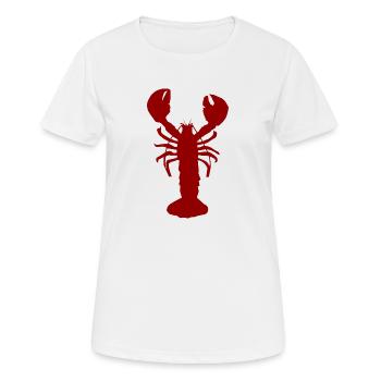 Lobster red - Frauen T-Shirt atmungsaktiv - Weiß - Vorne - AI Model Female 172 dark (172cm)
