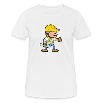 Retro Vintage Grunge Style Baufirma Bauunternehmen - Frauen T-Shirt atmungsaktiv - Weiß - Vorne - AI Model Female 172 dark (172cm)