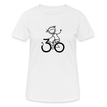 Parcourez sans effort les années 30! - T-shirt respirant Femme - blanc - Devant - AI Model Female 172 dark (172cm)