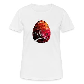 Dragon Egg Red - Women's Breathable T-Shirt - white - Front - AI Model Female 172 dark (172cm)