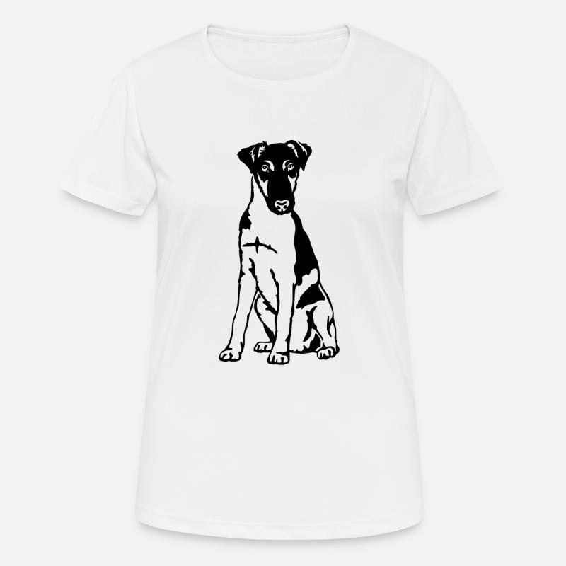 Fox terrier - Women's Breathable T-Shirt - white