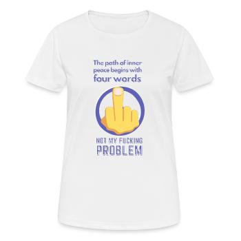 the path of inner peace - Women's Breathable T-Shirt - white - Front - AI Model Female 172 dark (172cm)