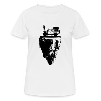 Aventure 2 - T-shirt respirant Femme - blanc - Devant - AI Model Female 172 dark (172cm)