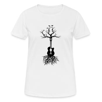 Rock & Roll Music Party Metal - Frauen T-Shirt atmungsaktiv - Weiß - Vorne - AI Model Female 172 dark (172cm)