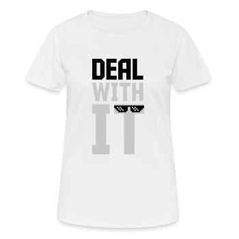 Meme Deal with it - Women's Breathable T-Shirt - white - Front - AI Model Female 172 dark (172cm)