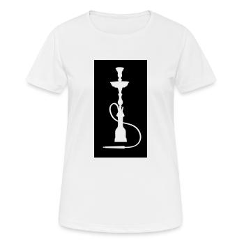 Narguilé - T-shirt respirant Femme - blanc - Devant - AI Model Female 172 dark (172cm)