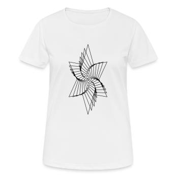 Stern Illustration - Frauen T-Shirt atmungsaktiv - Weiß - Vorne - AI Model Female 172 dark (172cm)
