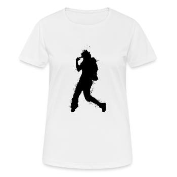 Danse Danse Musique - T-shirt respirant Femme - blanc - Devant - AI Model Female 172 dark (172cm)