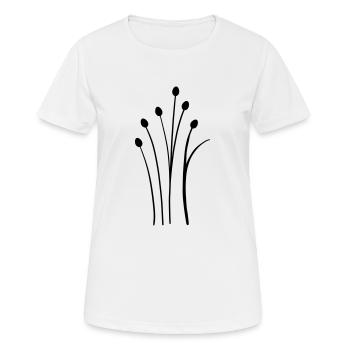 simple wildflower - Women's Breathable T-Shirt - white - Front - AI Model Female 172 dark (172cm)