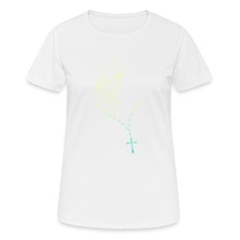 Jungfrau Maria Jesus Bibel Christliche Religion Madona - Frauen T-Shirt atmungsaktiv - Weiß - Vorne - AI Model Female 172 dark (172cm)