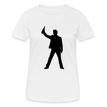 Silhouette ivre - T-shirt respirant Femme - blanc - Devant - AI Model Female 172 dark (172cm)