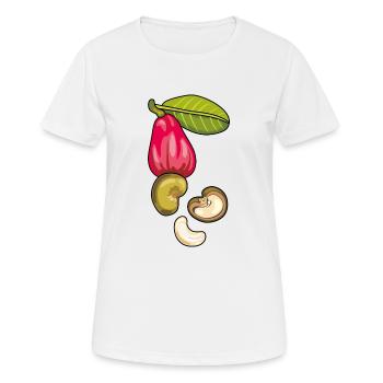 Cashew nuts - Women's Breathable T-Shirt - white - Front - AI Model Female 172 dark (172cm)